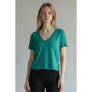 Lululemon What The Sport Cropped Tee Heathered Bali Breeze 2